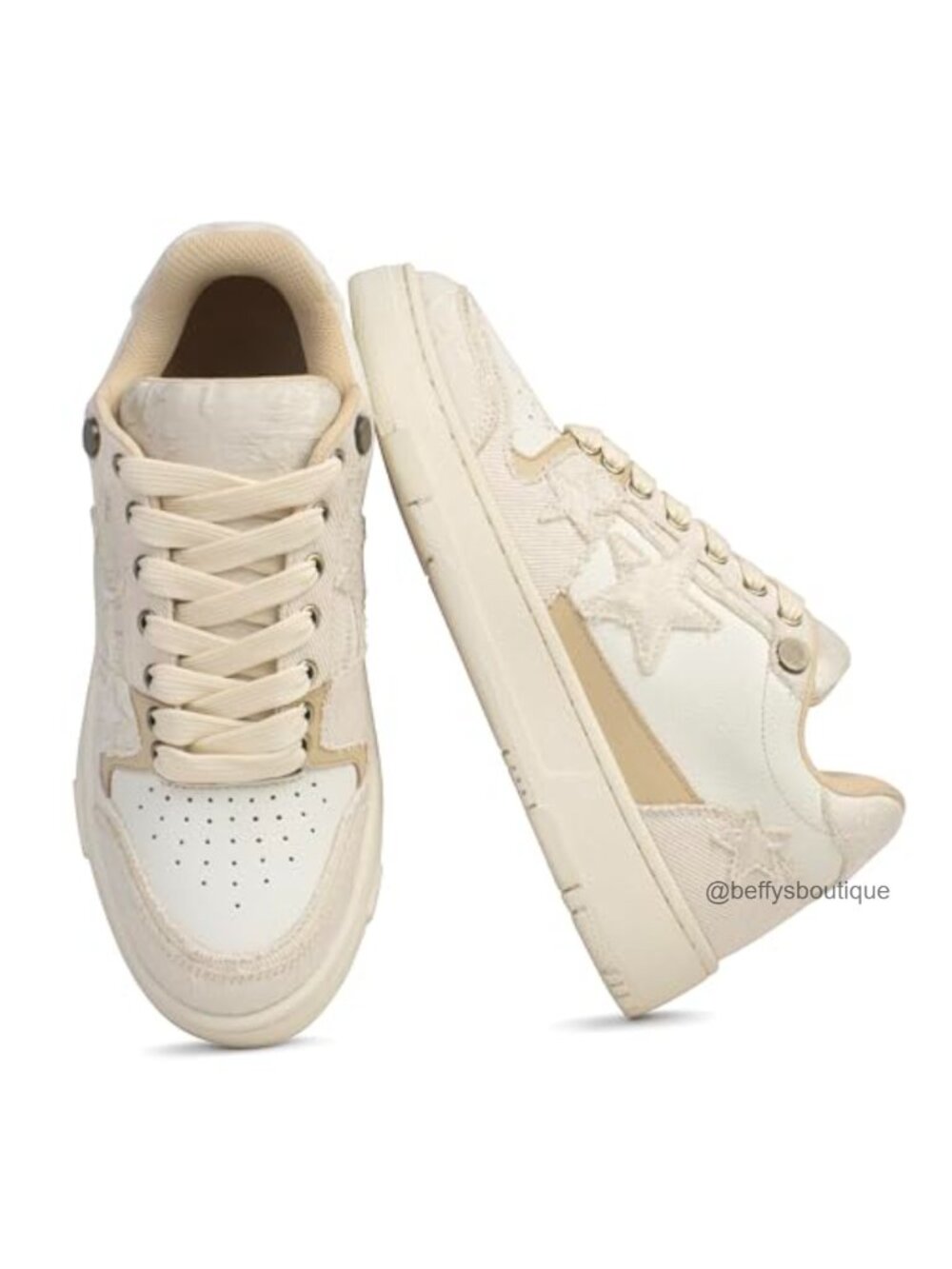 Leather Canvas Platform Fashion Sneakers Low Top Lace Up Comfortable Walking